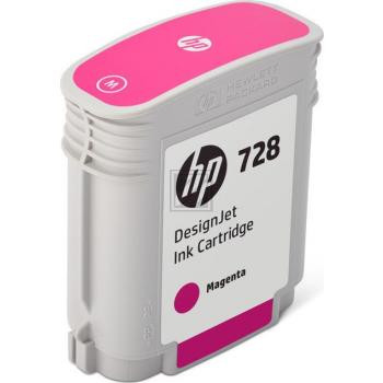 HP Tintenpatrone magenta (F9J62A, 728)