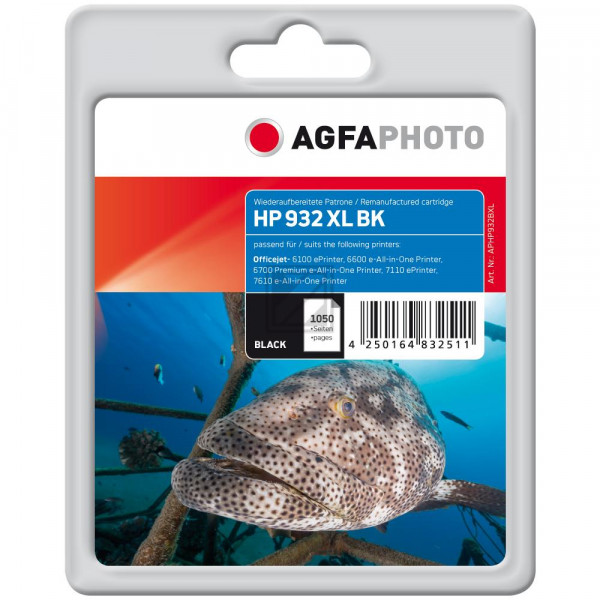 Agfaphoto Tintenpatrone schwarz HC (APHP932BXL)