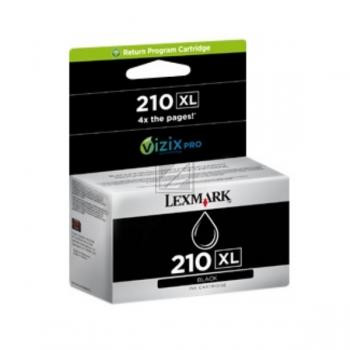 Lexmark Tintenpatrone Blister Return schwarz HC (14L0174B, 210XL)