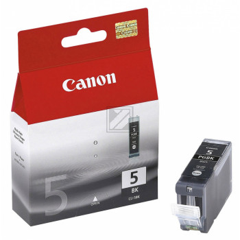 Canon Tintenpatrone 2 x schwarz 2-Pack (0628B025, 2 x PGI-5BK)